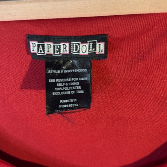 Paper Doll 2X Red Dress - Picture 3 of 4